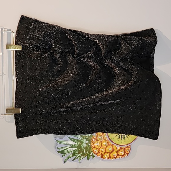 Torrid - At The Knee Glitter Knit Cinched Bodycon Skirt in Nonce - Picture 3 of 11